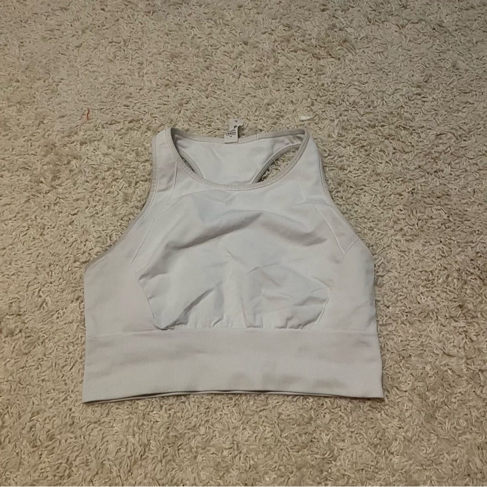 Lululemon ebb to train bra white size 10